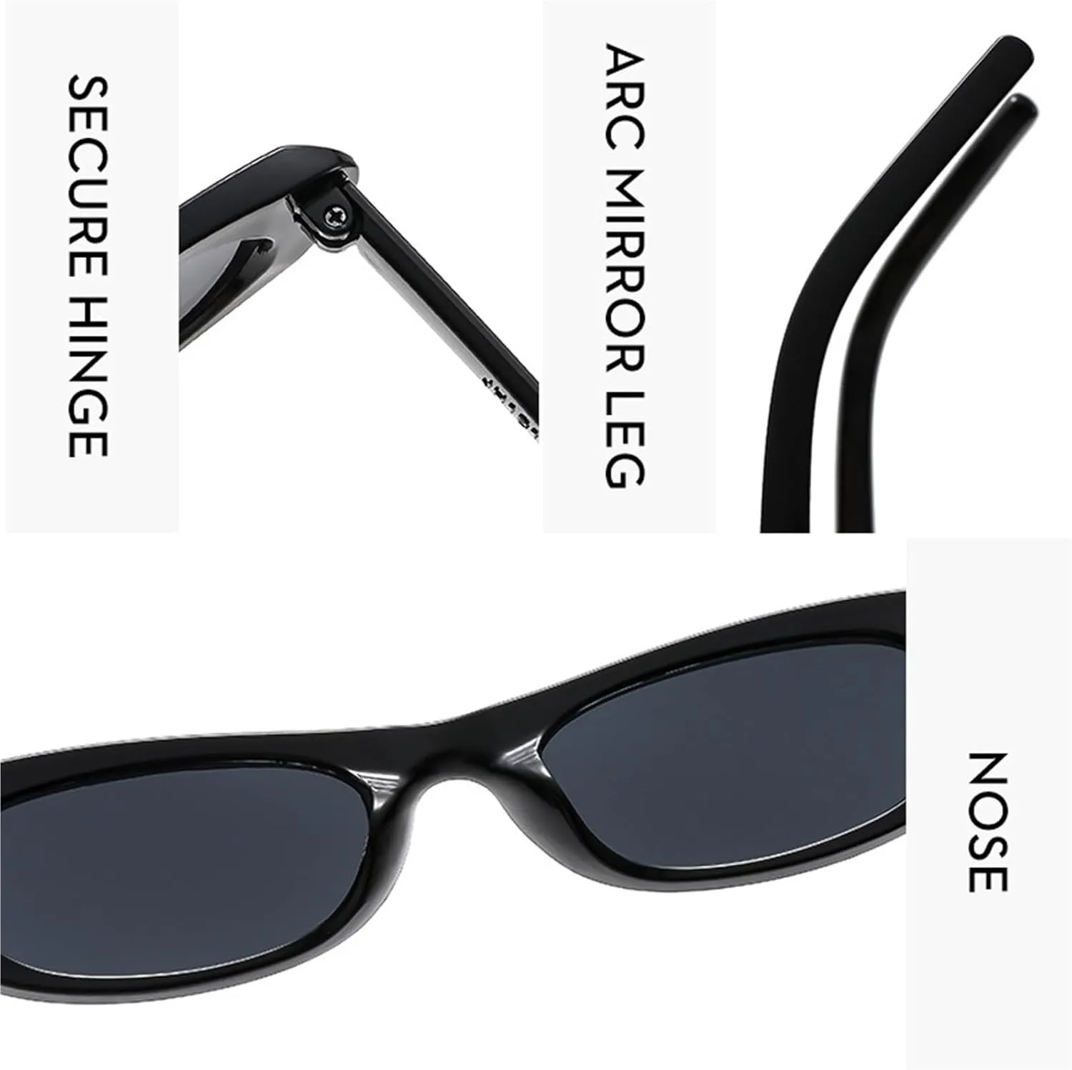Small Frame Trendy Men Sunglasses Outdoor Vacation Commuter Driver Sun Glasses