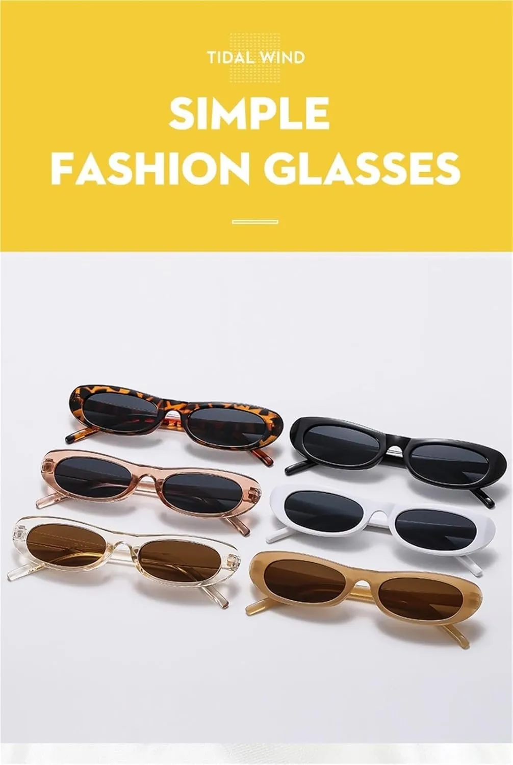 Small Frame Trendy Men Sunglasses Outdoor Vacation Commuter Driver Sun Glasses