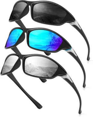 Sports Mens-Sunglasses Polarized Sunglasses-Men: Sunglasses for Men UV Protection for Running Cycling Fishing