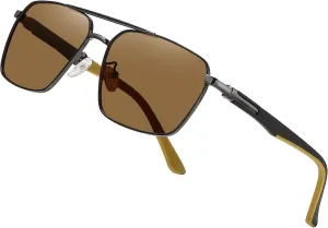 Sunglasses for Men Women Trendy Polarized Sunglasses UV400 Fashion SunGlasses Aviator Sunglasses for Driving Fishing