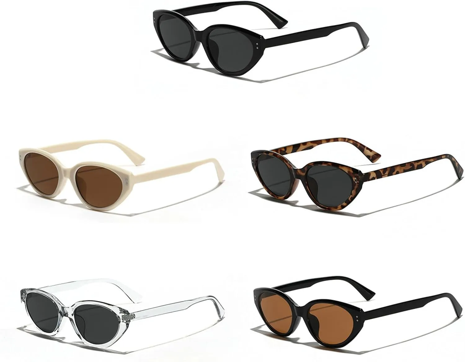 willochra Vintage Cat Eye Sunglasses Woman Retro Sun Glasses Female Fashion 90s Style Cat Eye Shades UV400 Women Sunglasses