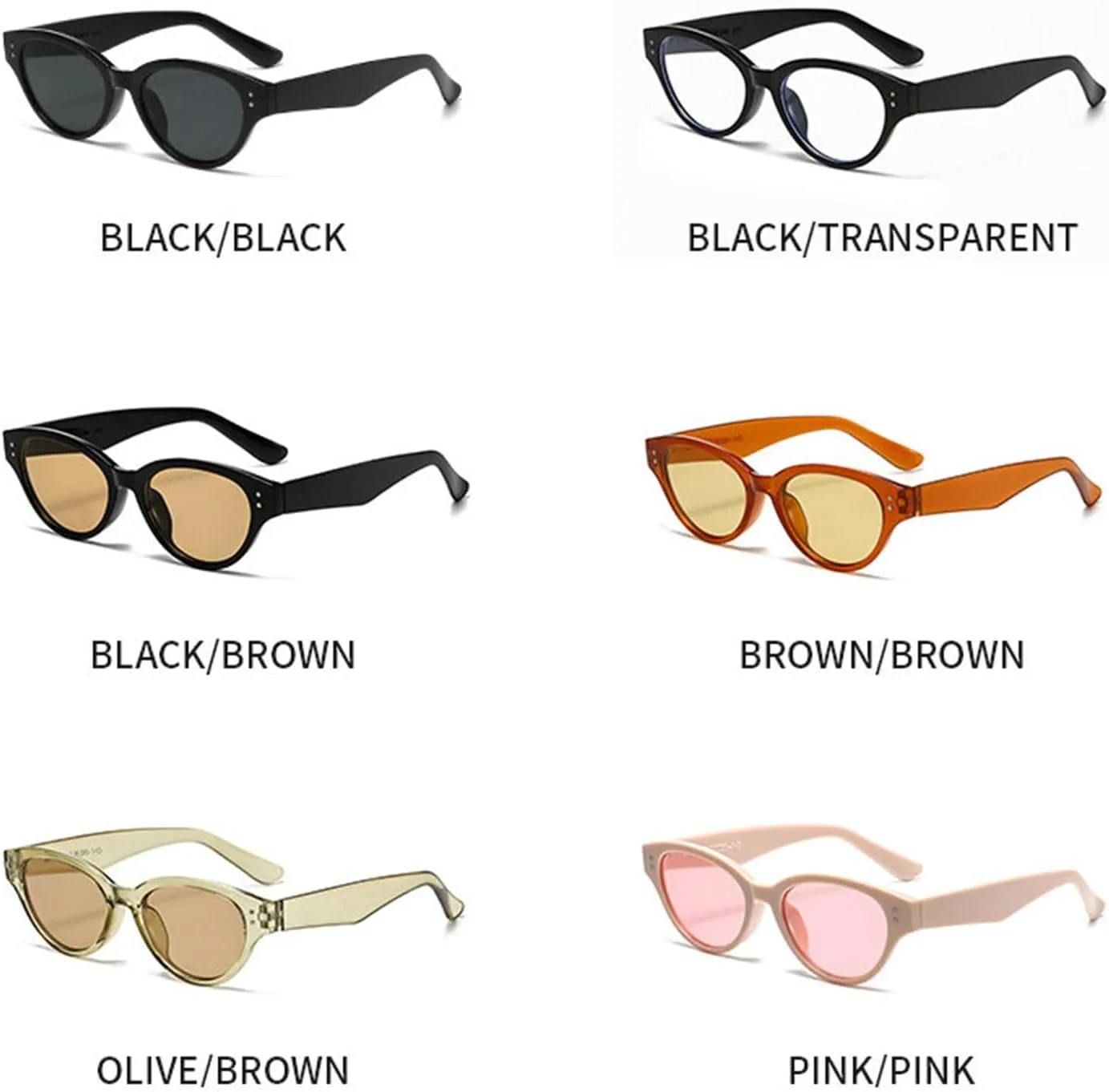willochra Vintage Cat Eye Women Sunglasses Vintage Small Frame Sun Glasses For Men Luxury Design Outdoor Oval Eyewear UV400