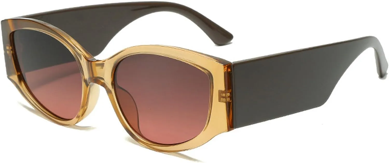 Women Cat Eye Sunglasses Leopard Gradient Vintage Ladies Sunglasses Fashion Travel Glasses Female Retro Sunshade Glasses