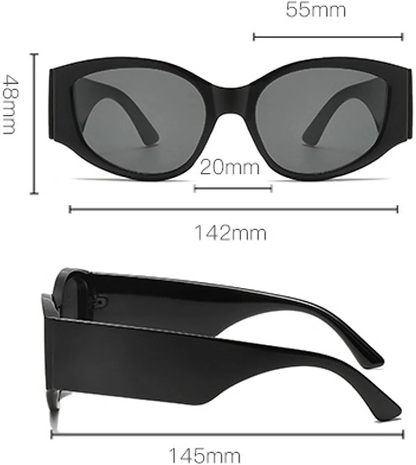 Women Cat Eye Sunglasses Leopard Gradient Vintage Ladies Sunglasses Fashion Travel Glasses Female Retro Sunshade Glasses