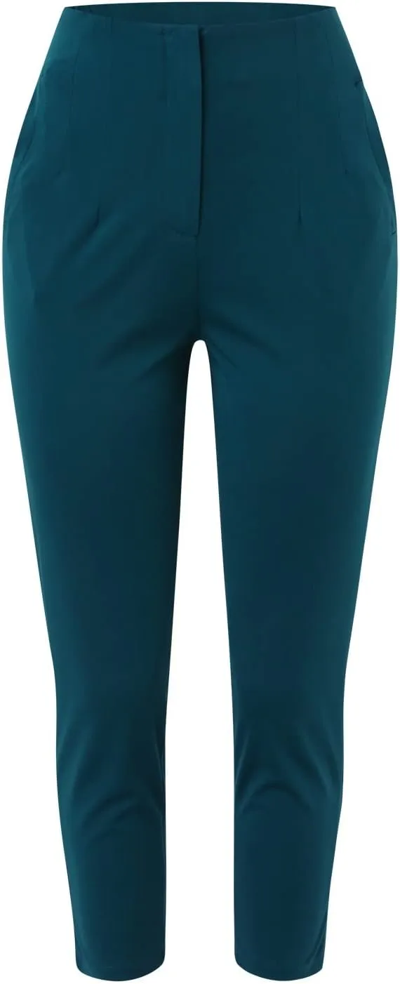 Women High Waist Dress Pants Business Office Zip Slim Skinny Dressy Trousers Solid Comfy Work Pant with Pockets 2024