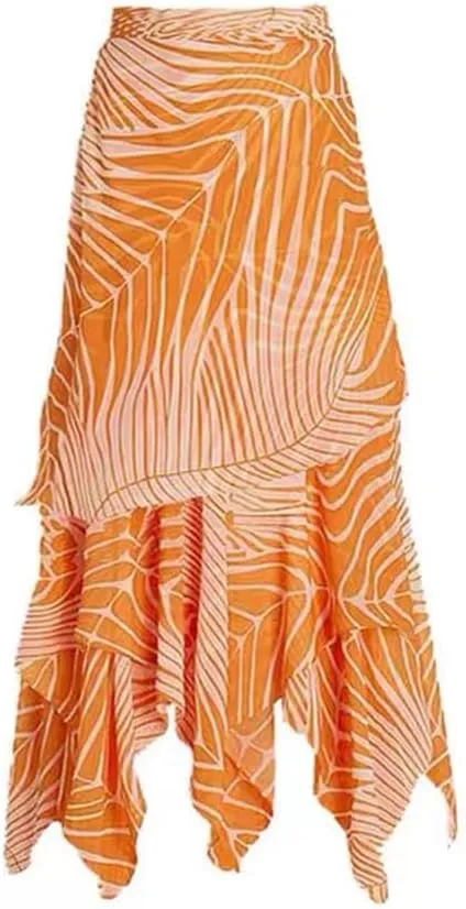 Women One-Piece Swimsuit with Cover up Sarong Wrap Skirt 2PCS Floral Bathing Suits Summer Holiday Beachwear