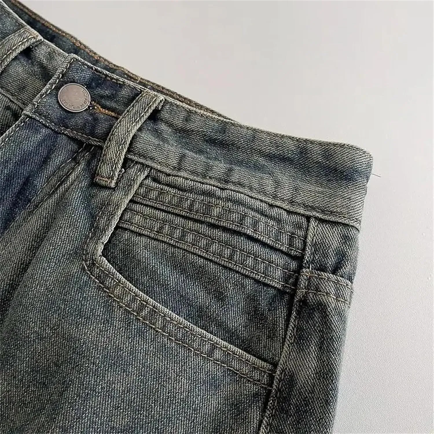 Women Retro High Wiast Denim Short Skirt Fashion Solid Color Sexy Tight A Word Bag Hip Skirts