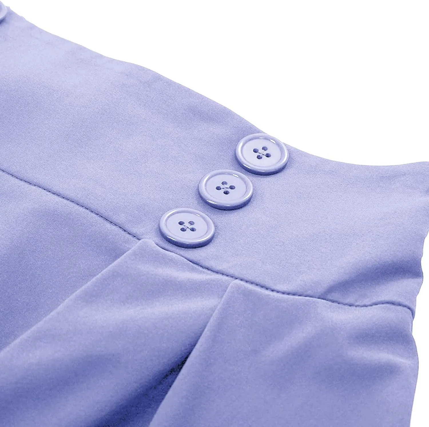 Women Vintage Renaissance Skirts High Waist Pleated Skirt with Pockets Elegant A-Line Maxi Solid Long