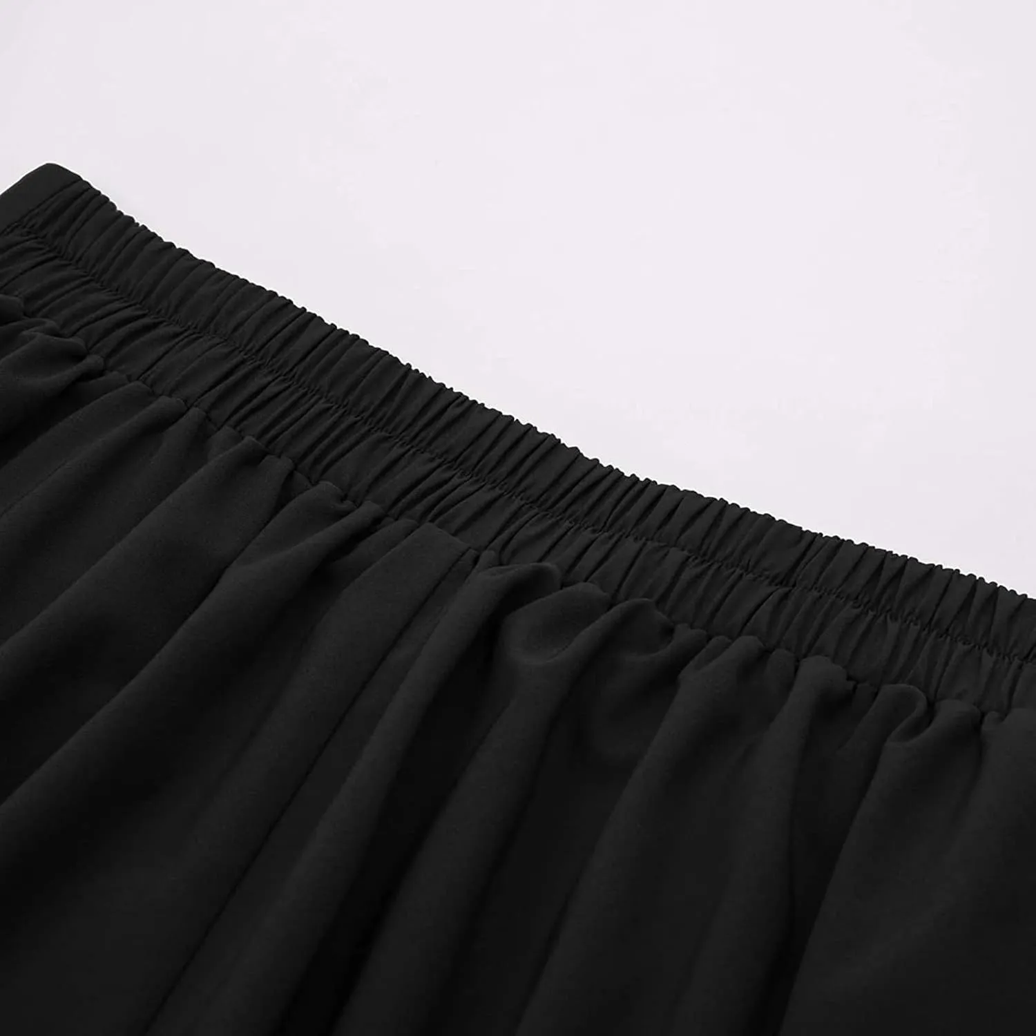 Women Vintage Skirt High Waist Pleated Skirt Midi A-Line Skirt Button Casual Knee Length Flared Skirts