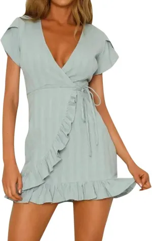 Women's Boho Floral Dress, Vintage Print Party Evening Beach Short Mini Sundress Ankle-Length