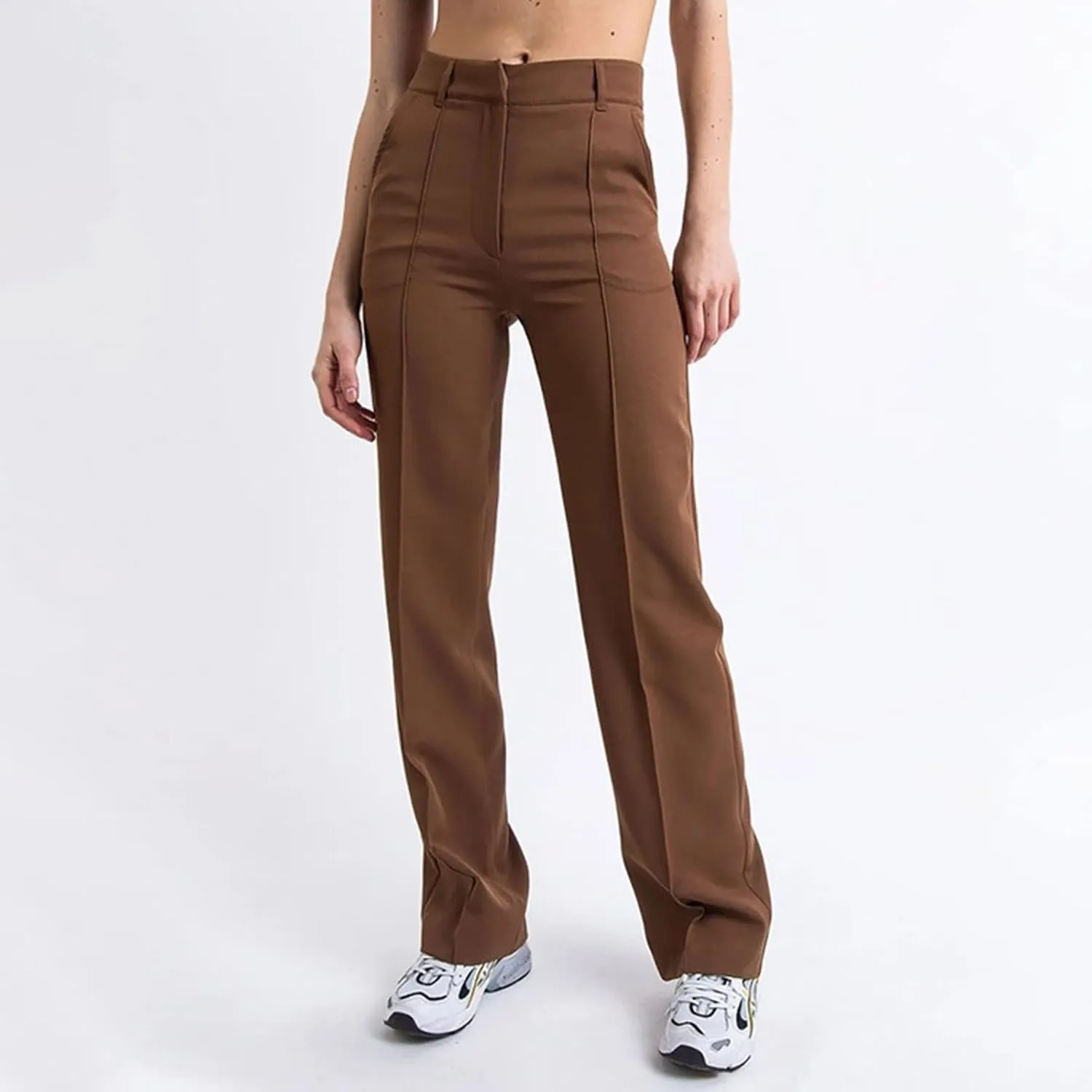 Women's Boyfriend Jeans Pants Fashion Straight-Leg Trousers Slim Fit Trousers with Pockets Cute Jeans, XS-3XL