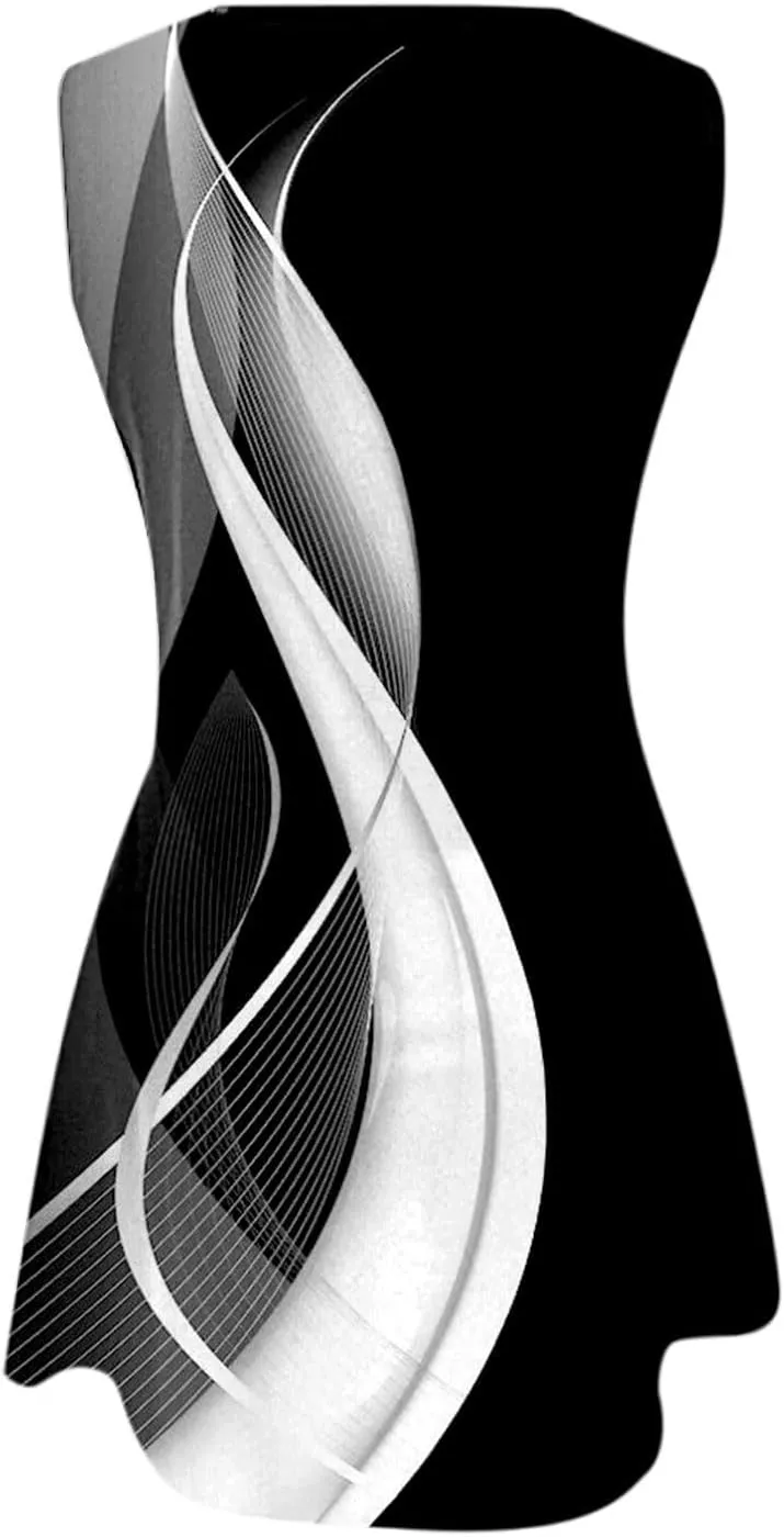 Womens Casual Summer Dresses Womens with Pockets Summer Casual Tank Dress Sleeveless Midi Beach Dress Cotton Dress