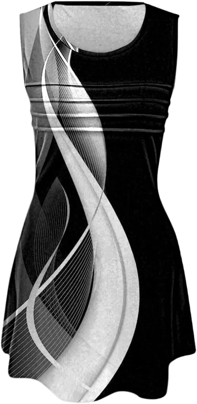 Womens Casual Summer Dresses Womens with Pockets Summer Casual Tank Dress Sleeveless Midi Beach Dress Cotton Dress