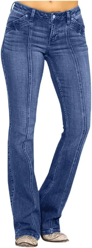 Women's Classic High Women's Baggy Barrel Jeans Casual Mid Leopard Printed Wide Leg Denim Tapered Jean Plus