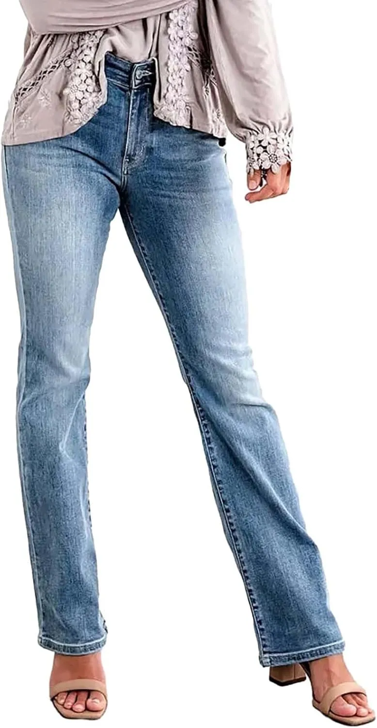 Women's Classic High Women's Baggy Barrel Jeans Casual Mid Leopard Printed Wide Leg Denim Tapered Jean Plus