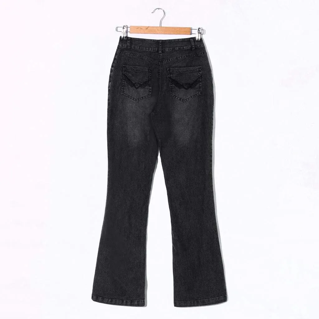 Women's Classic High Women's Baggy Barrel Jeans Casual Mid Leopard Printed Wide Leg Denim Tapered Jean Plus
