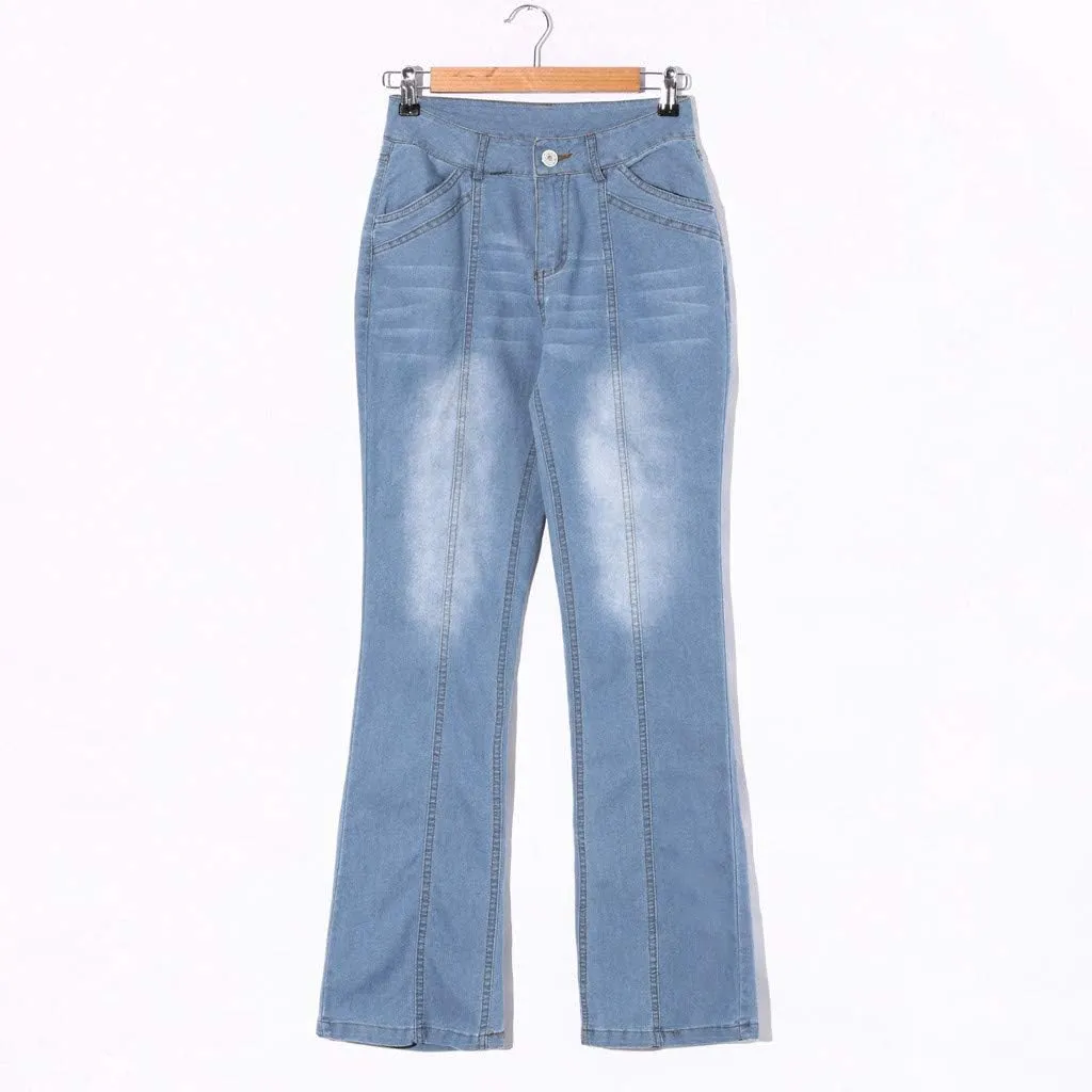 Women's Classic High Women's Baggy Barrel Jeans Casual Mid Leopard Printed Wide Leg Denim Tapered Jean Plus