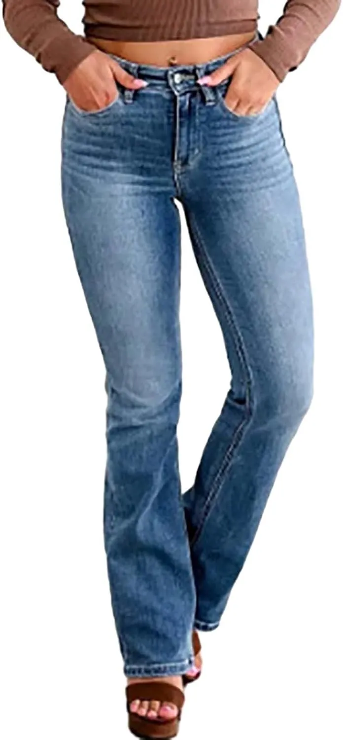 Women's Classic High Women's Baggy Barrel Jeans Casual Mid Leopard Printed Wide Leg Denim Tapered Jean Plus