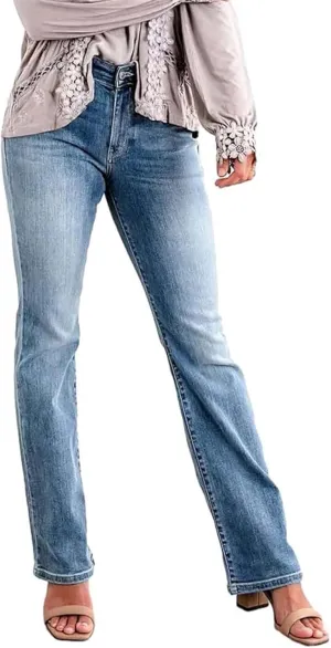 Women's Classic High Women's Baggy Barrel Jeans Casual Mid Leopard Printed Wide Leg Denim Tapered Jean Plus