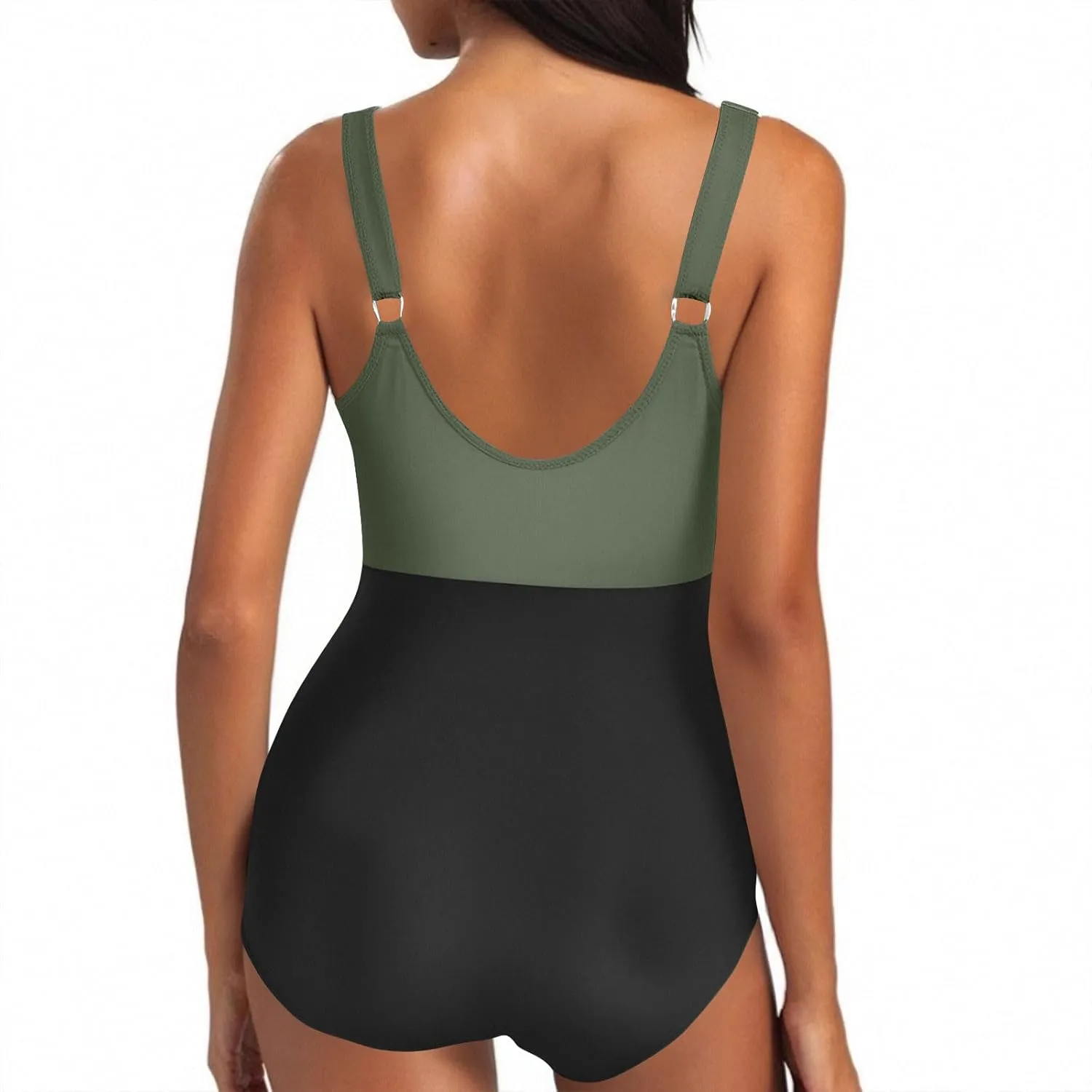 Women's Cut Out One Piece Swimsuit Tummy Control Fashion Bathing Suit Beach Vacation Tie Knot Tankini Swimwear 2025