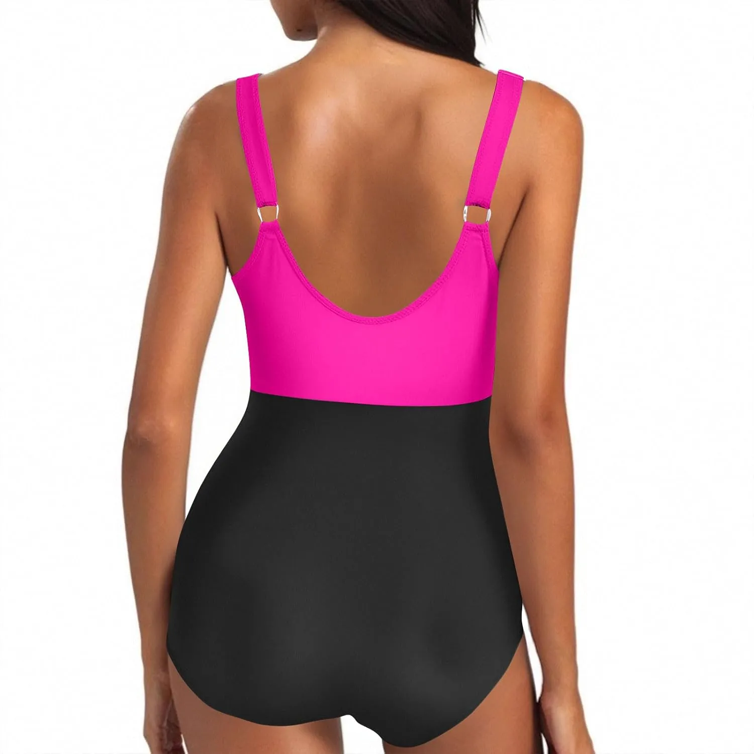 Women's Cut Out One Piece Swimsuit Tummy Control Fashion Bathing Suit Beach Vacation Tie Knot Tankini Swimwear 2025