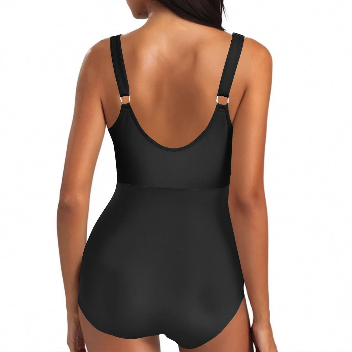 Women's Cut Out One Piece Swimsuit Tummy Control Fashion Bathing Suit Beach Vacation Tie Knot Tankini Swimwear 2025