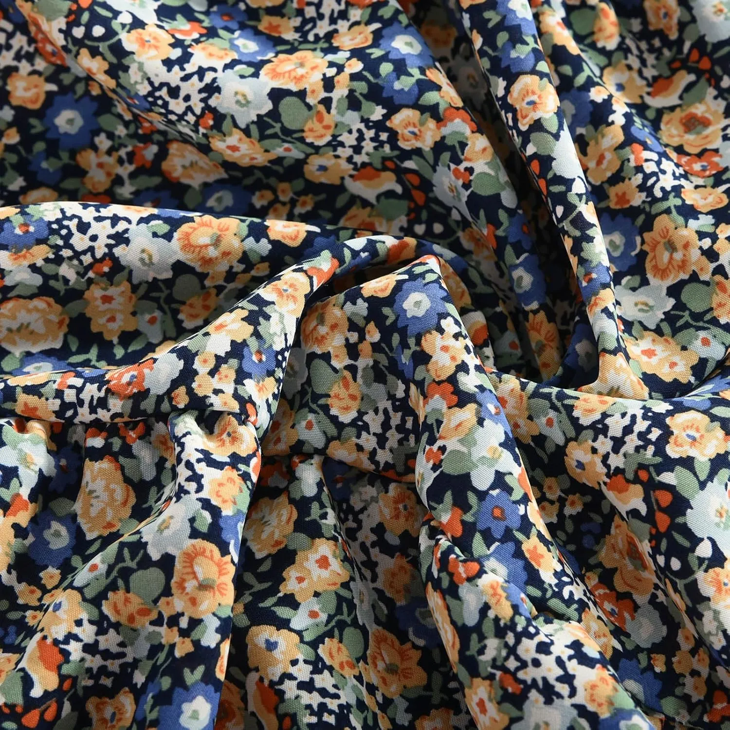Womens Floral Maxi Skirt Flowy Boho Skirts Summer Floral Printed Skirts A Line Ruffle Skirts High Waist Pleated Skirt