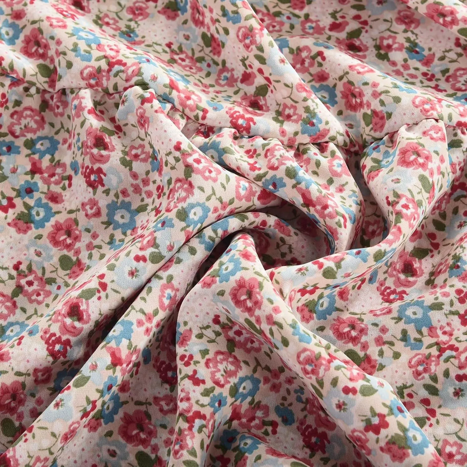Womens Floral Maxi Skirt Flowy Boho Skirts Summer Floral Printed Skirts A Line Ruffle Skirts High Waist Pleated Skirt