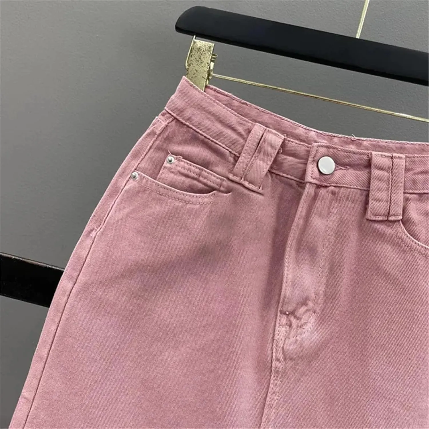 Women's High-Waisted Denim Skirt Solid Slim Fit A-Shaped Back Split Hip Wrap Long Jeans Skirt