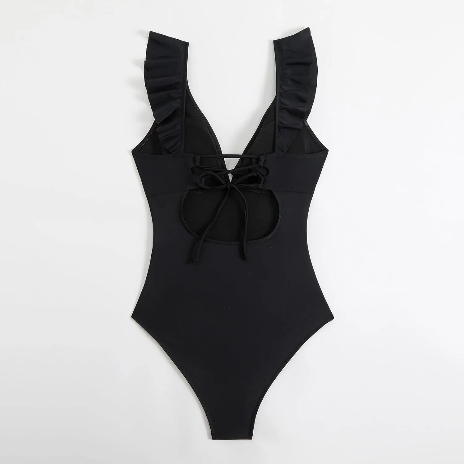Women's One Piece Swimsuit Dress Double Lined Tummy Criss-Cross Back Control V Neck Swim Suits for Girls 2025
