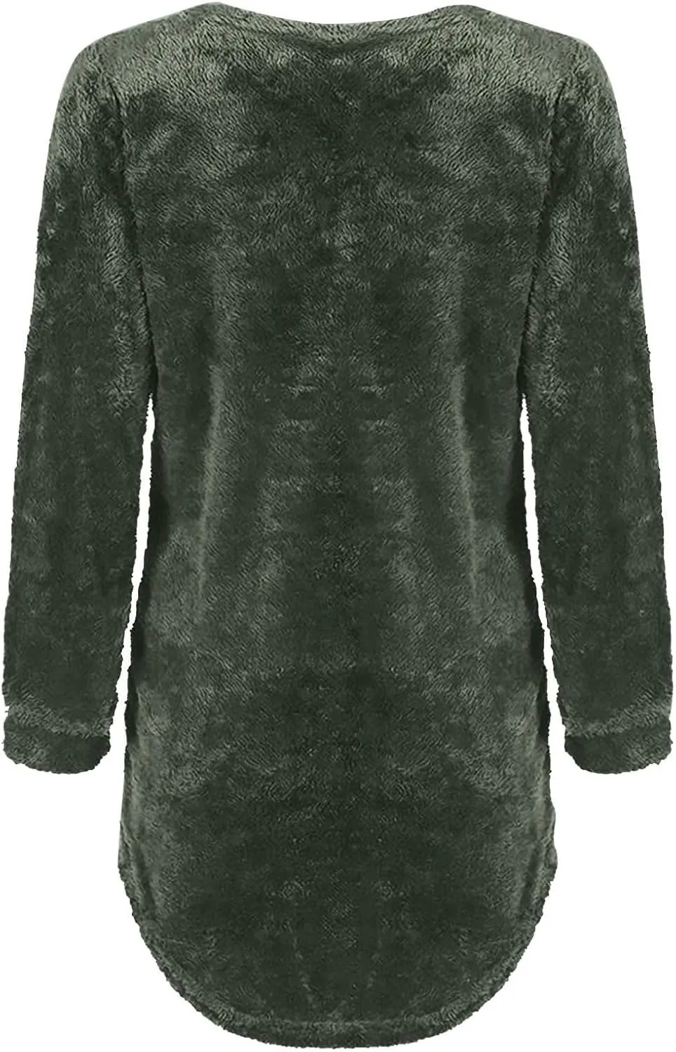 Womens Oversized Fuzzy Sweaters Casual Crewneck Long Sleeve Fleece Pullover Tops Trendy Loose Sherpa Fleece Sweaters
