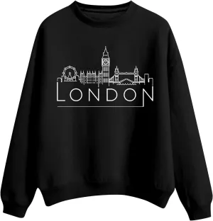 Women's Solid Color Crew Neck Sweatshirt Trendy Letter Printed Basic Pullover Tops Soft Outdoor Athletic Casual Tops