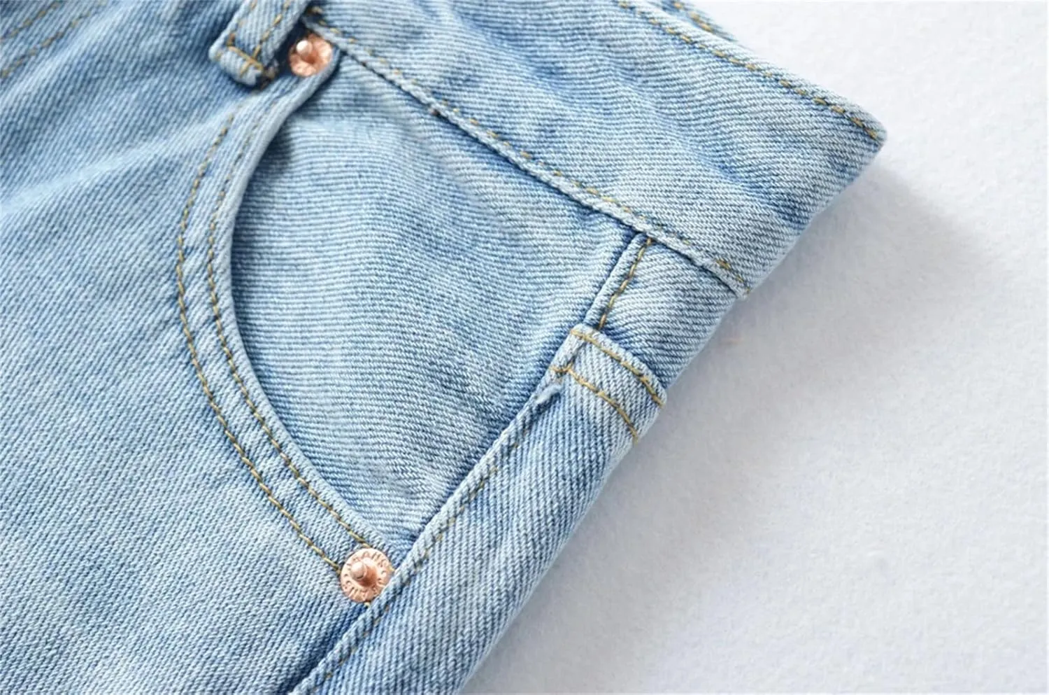 Women's Summer Side Slits Long Denim Skirts Casual High Waisted Black Straight Maxi Jean Skirt