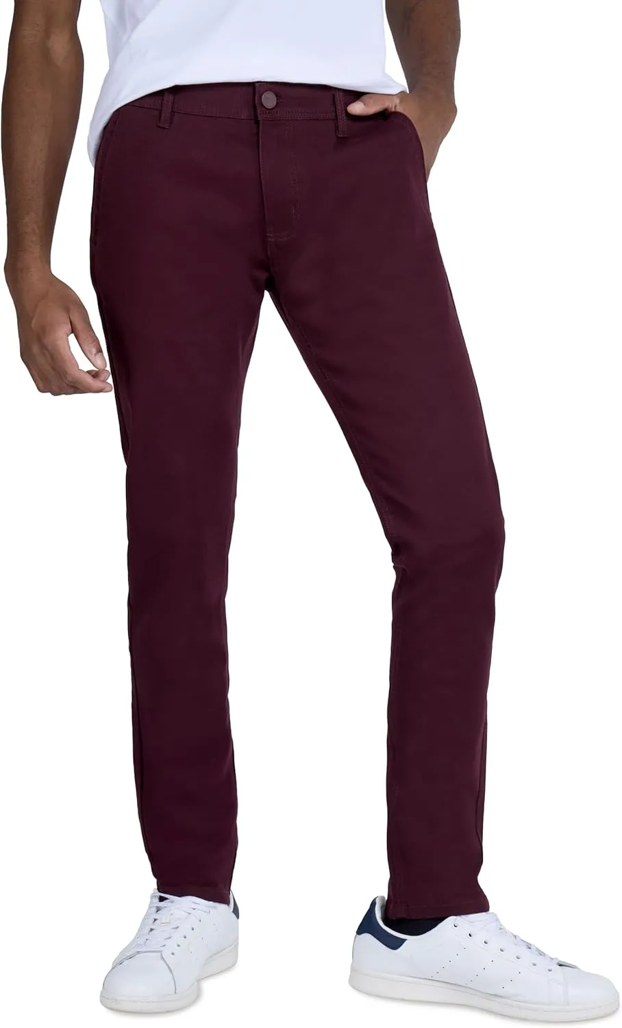 X RAY Jeans Men's Stretch Pants, Slim Fit Flexible Commuter Colored Denim Jeans, Casual Pants for Men
