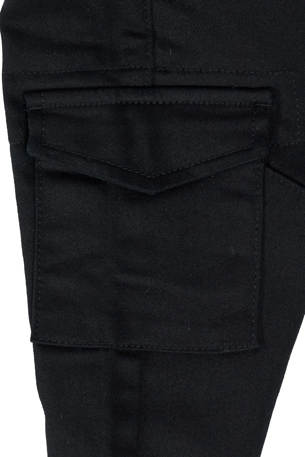 X RAY Jogger-Style Cargo Pant (2T - 4T), Toddlers Stretchy Colored Denim Jeans, Casual Tapered Pants for Boys Elastic Waist,