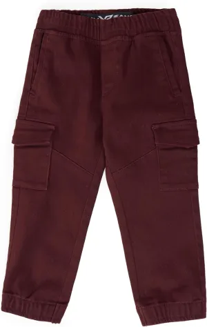 X RAY Jogger-Style Cargo Pant (2T - 4T), Toddlers Stretchy Colored Denim Jeans, Casual Tapered Pants for Boys Elastic Waist,
