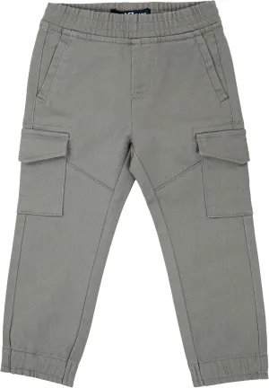 X RAY Jogger-Style Cargo Pant (2T - 4T), Toddlers Stretchy Colored Denim Jeans, Casual Tapered Pants for Boys Elastic Waist,