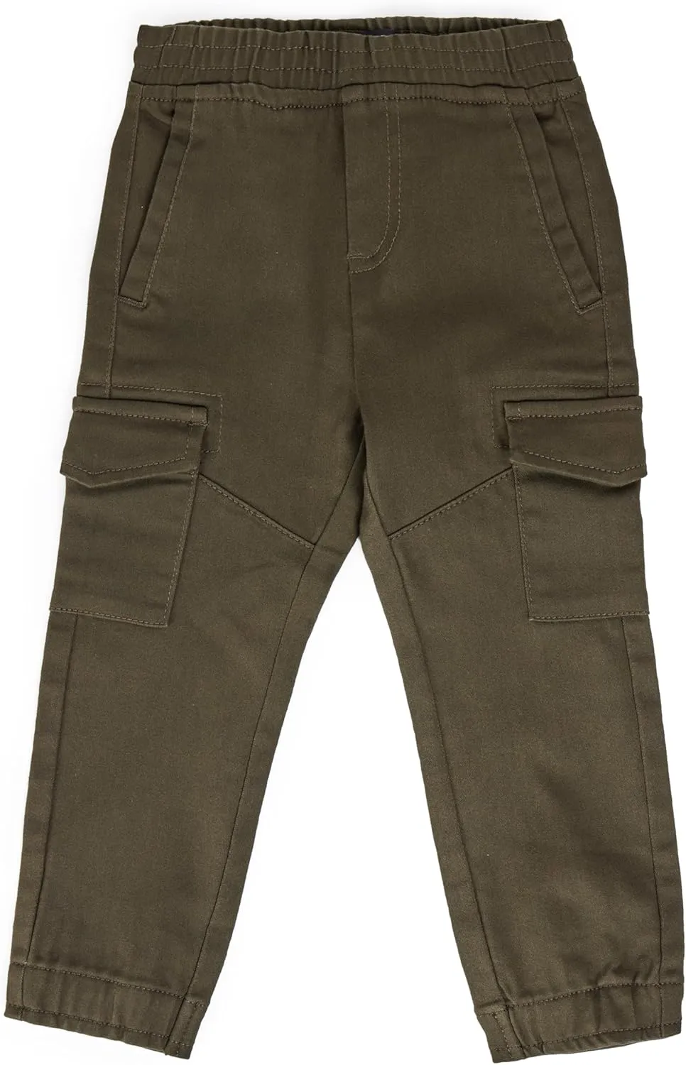 X RAY Jogger-Style Cargo Pant (2T - 4T), Toddlers Stretchy Colored Denim Jeans, Casual Tapered Pants for Boys Elastic Waist,