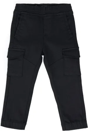 X RAY Jogger-Style Cargo Pant (2T - 4T), Toddlers Stretchy Colored Denim Jeans, Casual Tapered Pants for Boys Elastic Waist,