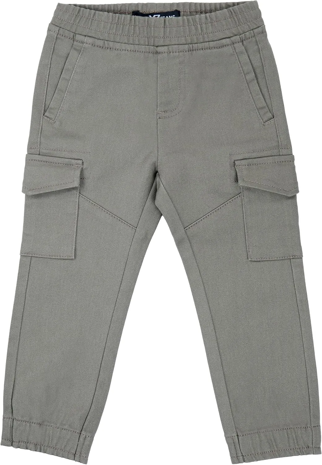 X RAY Jogger-Style Cargo Pant (2T - 4T), Toddlers Stretchy Colored Denim Jeans, Casual Tapered Pants for Boys Elastic Waist,