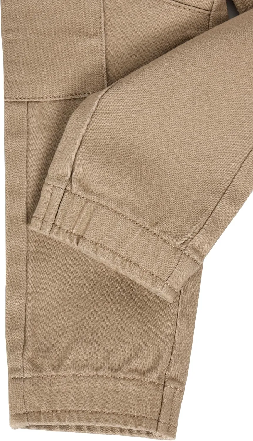 X RAY Jogger-Style Cargo Pant (2T - 4T), Toddlers Stretchy Colored Denim Jeans, Casual Tapered Pants for Boys Elastic Waist,