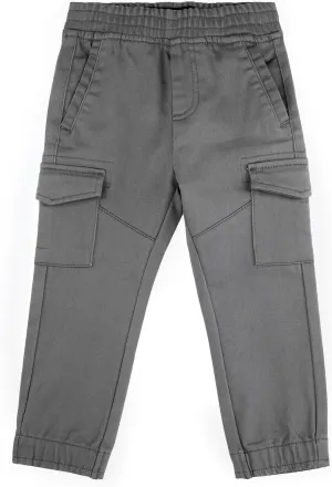 X RAY Jogger-Style Cargo Pant (2T - 4T), Toddlers Stretchy Colored Denim Jeans, Casual Tapered Pants for Boys Elastic Waist,