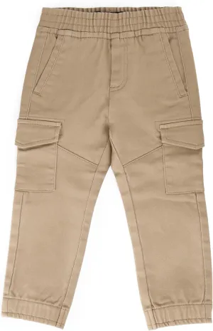 X RAY Jogger-Style Cargo Pant (2T - 4T), Toddlers Stretchy Colored Denim Jeans, Casual Tapered Pants for Boys Elastic Waist,
