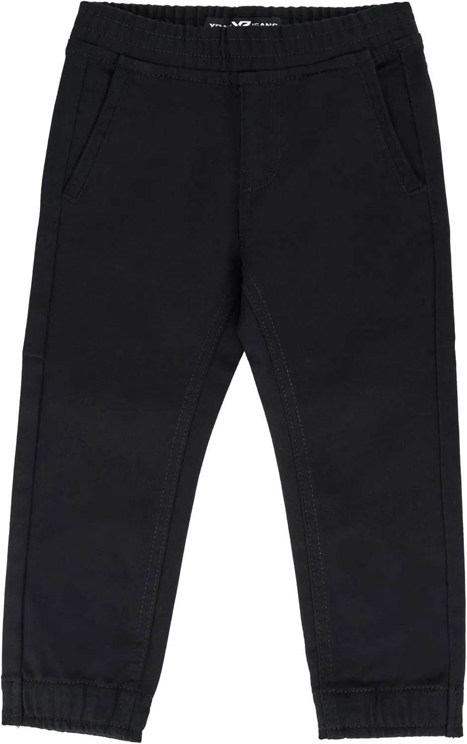 X RAY Jogger-Style Toddlers (2T-4T) Stretchy Colored Denim Jeans, Casual Pants for Boy with Tapered Leg and Elastic Waistband