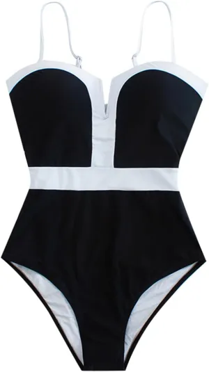 yardsong Bathing Suit for Women One Piece Modest Swimsuits Adjustable Spaghetti Straps Backless Tummy Control Swimwear
